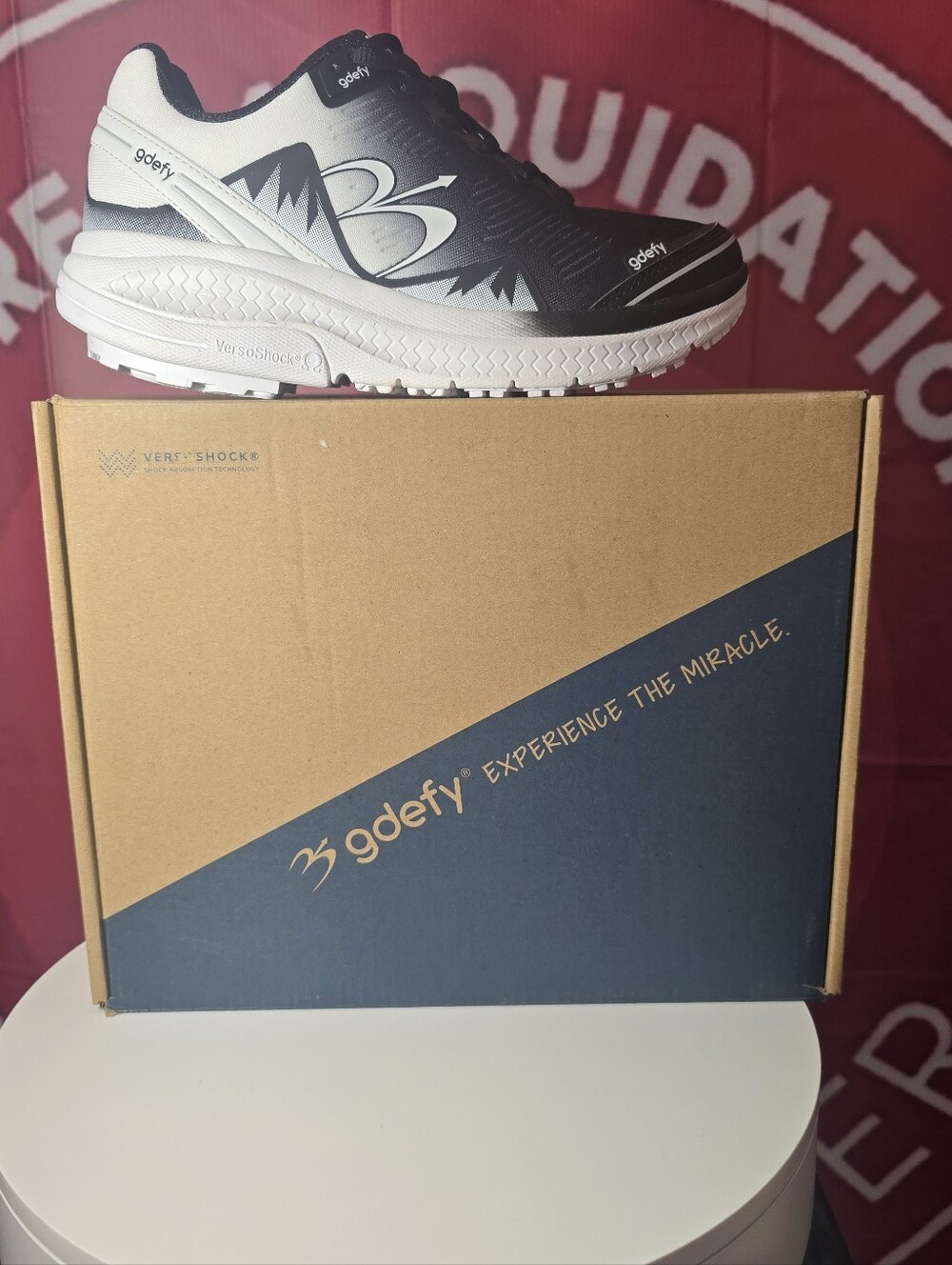 gdefy Black & White Athletic Shoe Size 6.5 M